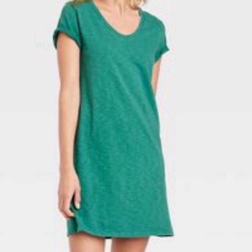Universal Thread Teal T-Shirt dress